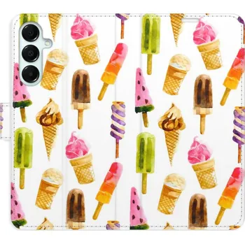 Pouzdro na mobilní telefon Flipové pouzdro iSaprio - Ice Cream Pattern - Samsung Galaxy A16 5G