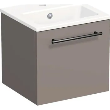 Koupelnový nábytek Koupelnová skříňka s umyvadlem Intedoor TRENTA 40 cm čedičově šedá lesklá TRE MINI 40 1Z B A2496