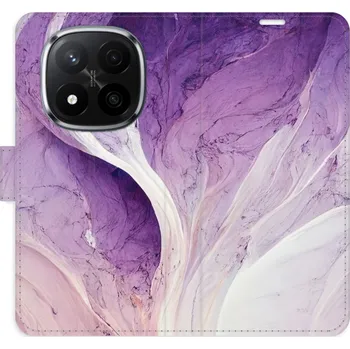 Pouzdro na mobilní telefon Flipové pouzdro iSaprio - Purple Paint - Xiaomi Redmi Note 14 Pro 5G/14 Pro+ 5G