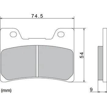 Brzdové destičky, NISSIN (semi-metalická směs) 2 ks v balení NISSIN M501-399