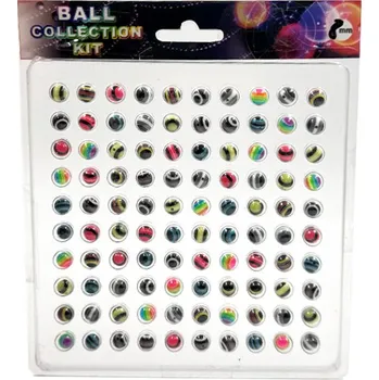 Piercing Akrylové kuličky 8mm 100ks