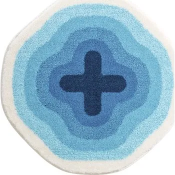 Koupelnová předložka Koupelnová předložka KARIM Ø 90 cm modrá