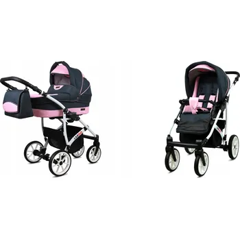 Kočárek Dětský kočárek 2v1 BabyLux LARGO – sporťák a hluboká korba, lehký, s taškou