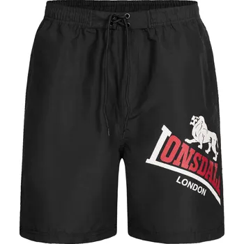 Pánské oblečení Lonsdale Men's beach shorts regular fit Lonsdale černá 2001456