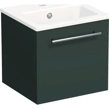 Koupelnový nábytek Koupelnová skříňka s umyvadlem Intedoor TRENTA 40 cm šalvějově zelená matná TRE MINI 40 1Z S A9146
