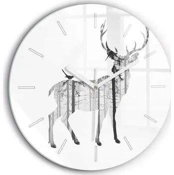 Hodiny Nástěnné hodiny Wallfluent, odstíny šedé, 60 cm