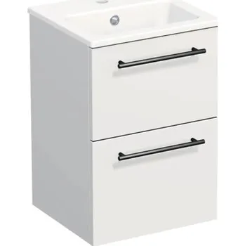Koupelnový nábytek Koupelnová skříňka s umyvadlem Intedoor TRENTA 40 cm bílá matná TRE MINI 40 2Z B 379