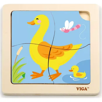 Puzzle Viga Dřevěné Puzzle Kachnička