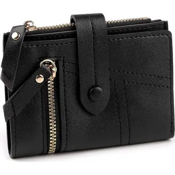 Peněženka Dámská peněženka plochá 9x12 cm - 6 černá