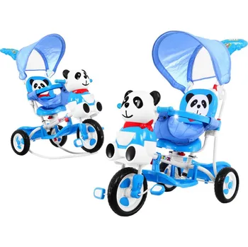 Dětská tříkolka Mamido Dětská tříkolka Panda se zvukovými efekty modrá