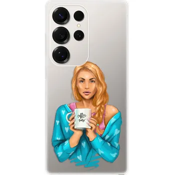 Pouzdro na mobilní telefon Odolné silikonové pouzdro iSaprio - Coffe Now - Redhead - Samsung Galaxy S25 Ultra