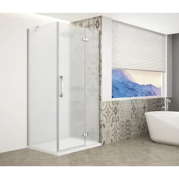 Gelco TRINITY CHROME obdélníkový sprchový kout 1100x900mm, matné sklo, pravé GT5690-11MR-CH