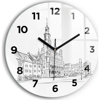 Hodiny Nástěnné hodiny Wallfluent černé 60 cm