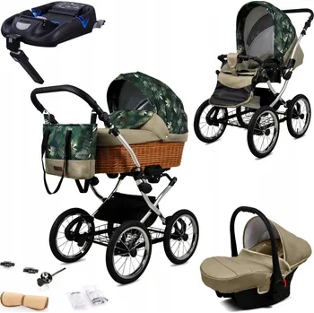 Kočárek BabyLux Dětský kočárek 4v1 Classic (hluboký, sportovní, autosedačka)