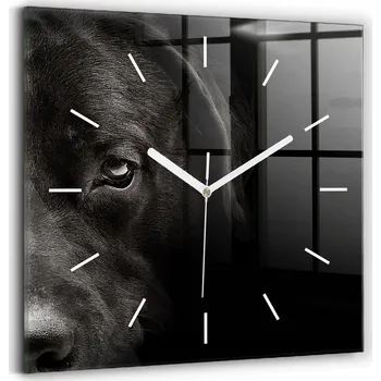 Hodiny Nástěnné hodiny Wallfluent černé 30 cm