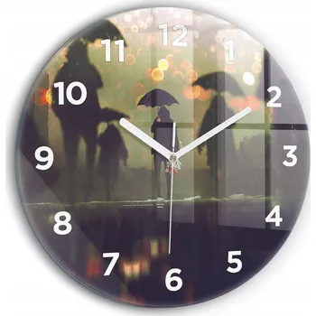 Hodiny Nástěnné hodiny Wallfluent černé 60 cm