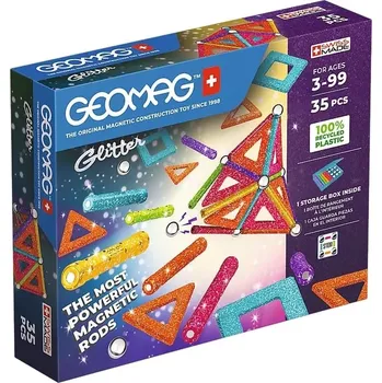 Stavebnice Geomag Geomag Glitter panels Recycled 35