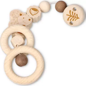 Hračka pro nejmenší Heimess hračka s klipem Veverka nature