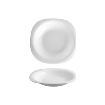 Talíř TALÍŘ POLÉVKOVÝ ČTYŘHRANNÝ BOREAL, 22X22 CM, OPAL