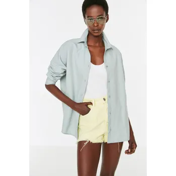 Dámská košile Dámská košile Trendyol Basic Trendyol šedá 1836985