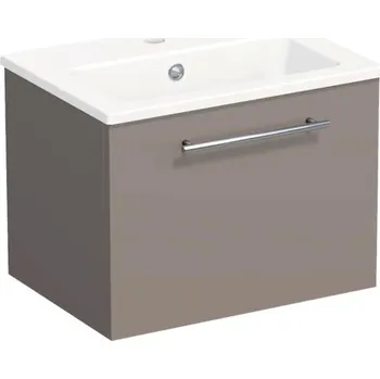 Koupelnový nábytek Koupelnová skříňka s umyvadlem Intedoor TRENTA 50 cm čedičově šedá lesklá TRE MINI 50 1Z S A2496