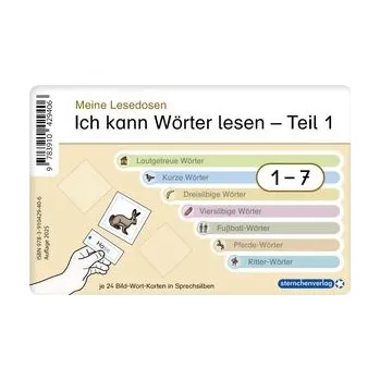 Německý jazyk Ich kann Wörter lesen - Teil 1 - Meine Lesedosen 1-7 im Set