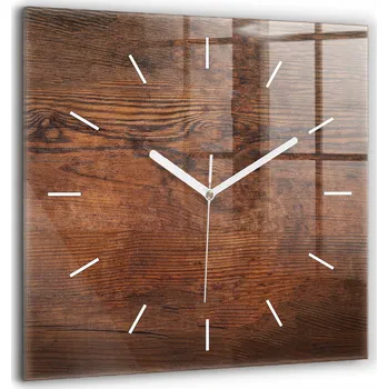 Hodiny Nástěnné hodiny Wallfluent hnědé 60 cm