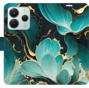 Pouzdro na mobilní telefon Flipové pouzdro iSaprio - Blue Flowers 02 - Xiaomi Redmi Note 14 5G