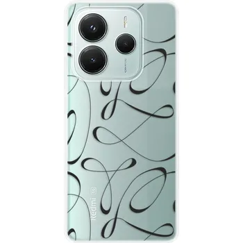 Pouzdro na mobilní telefon Odolné silikonové pouzdro iSaprio - Fancy - black - Xiaomi Redmi Note 14 5G