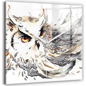 Hodiny Nástěnné hodiny Wallfluent hnědé 30 cm