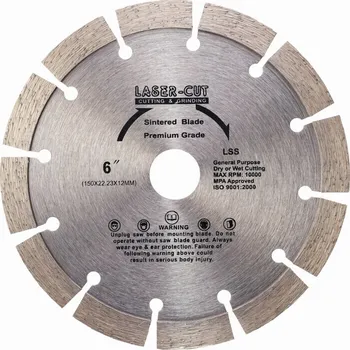 Řezný kotouč Diamantový kotouč segmentový 150 x 22,23 x 12mm LSS LASER-CUT L00108