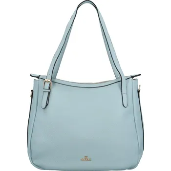 Kabelka Módní dámská koženková kabelka na rameno Theia, světle modrá