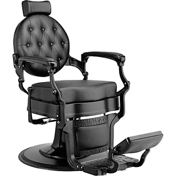 Kadeřnické křeslo Kadeřnické barber křeslo Weelko Buzz Black - černé (RZBH002.A12) + dárek zdarma