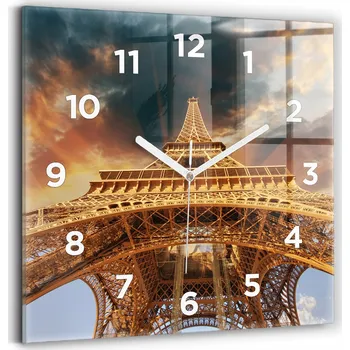 Hodiny Nástěnné hodiny Wallfluent oranžové 30 cm