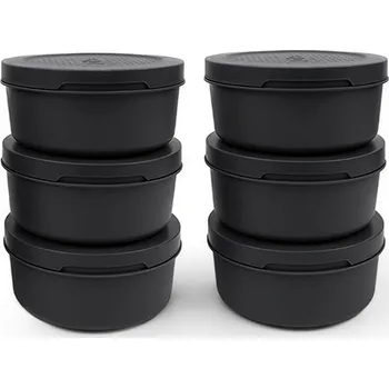 Příprava pizzy 6 misek na pizza těsto Spetina (černá) ZiiPa