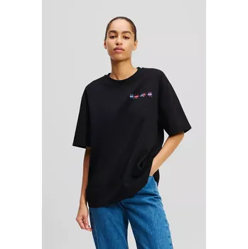 Pánské tričko Bavlněné tričko Karl Lagerfeld IKON A2W17113 černá 99X, vel. XS