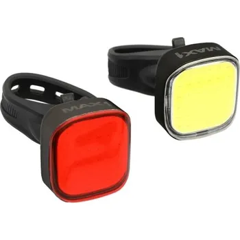 Cyklosvítilna sada blikaček MAX1 SIRIUS USB - Černá, P + Z