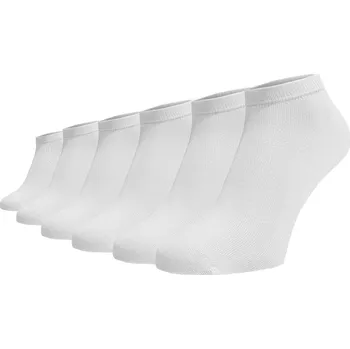 Dámské ponožky Zvýhodněný set 6 párů kotníkových ponožek - bílá Bavlna 35-38