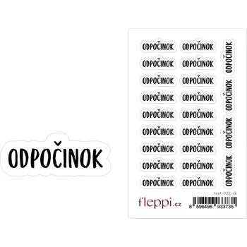 samolepka Fleppi Samolepky Odpočinok