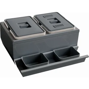 Odpadkový koš Elletipi Compo Evo PBE22 06050 24 l 51x22x47.2 cm šedá