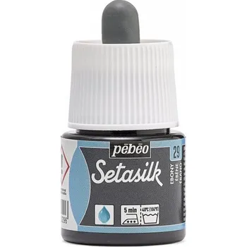 Speciální výtvarná barva Barva na hedvábí Pébéo Setasilk 45 ml - 29 Ebony