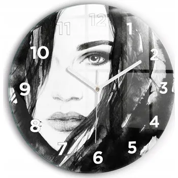 Hodiny Nástěnné hodiny Wallfluente černé 30 cm