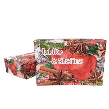 Mýdlo Soap Luxusní přírodní mýdlo s vůní balené - Jablko & Skořice - 200 g