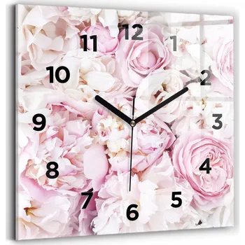 Hodiny Nástěnné hodiny Wallfluent bílé 30 cm