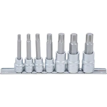 Gola sada Hlavice s bity RIBE, 3/8" a 1/2", M6-M14, sada 7 ks - B5185