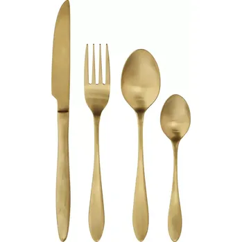 Příbor Sada příborů Madam Stoltz 4-pack AC.1017GM žlutá 18X