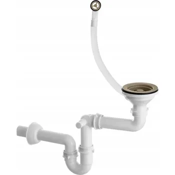 Granitový dřez Gamma Gamma, 1-komorový manuální sifon pro granitové dřezy, béžová, GMA-1M11BG-PP