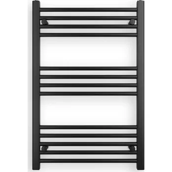 Radiátor Erga Puerto, topné těleso 900x600 mm, 437W, černá matná, ERG-LAV-GRZE-BK-6090