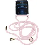 Cellularline Neck-Case se šňůrkou na krk Apple iPhone 12/12 Pro růžové