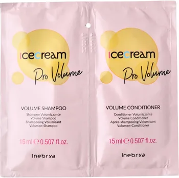 Šampon Šampon a koncidionér pro zvětšení objemu jemných, zplihlých vlasů Inebrya Ice Cream Pro Volume - 2x15 ml